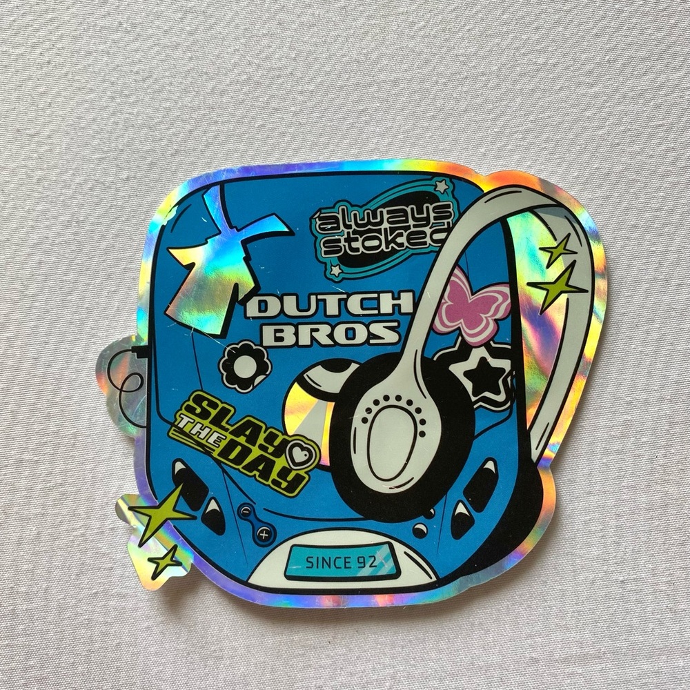 Dutch Bros Holographic Sticker